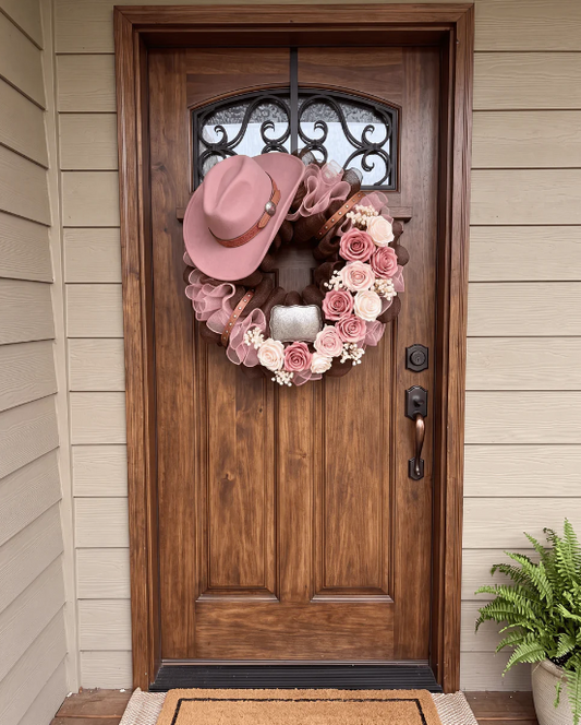 Rodeo Queen western door wreath